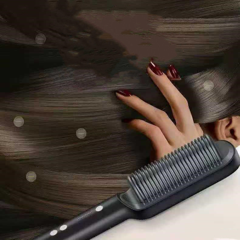 GLIDEX™ Hair Straightening Comb, Plug Type, Adjustable Temperature