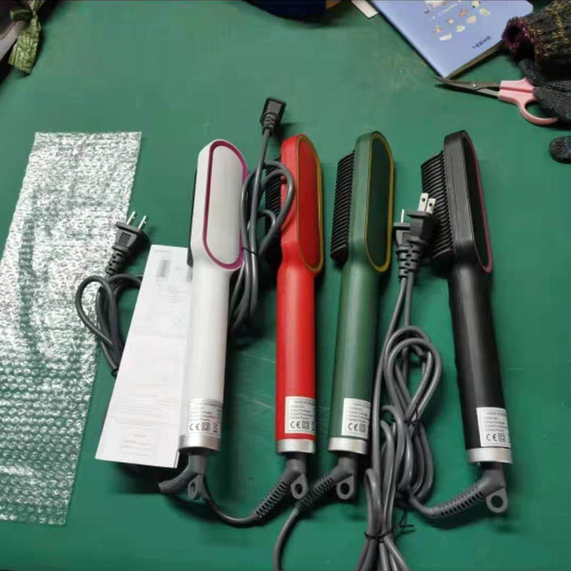 GLIDEX™ Hair Straightening Comb, Plug Type, Adjustable Temperature